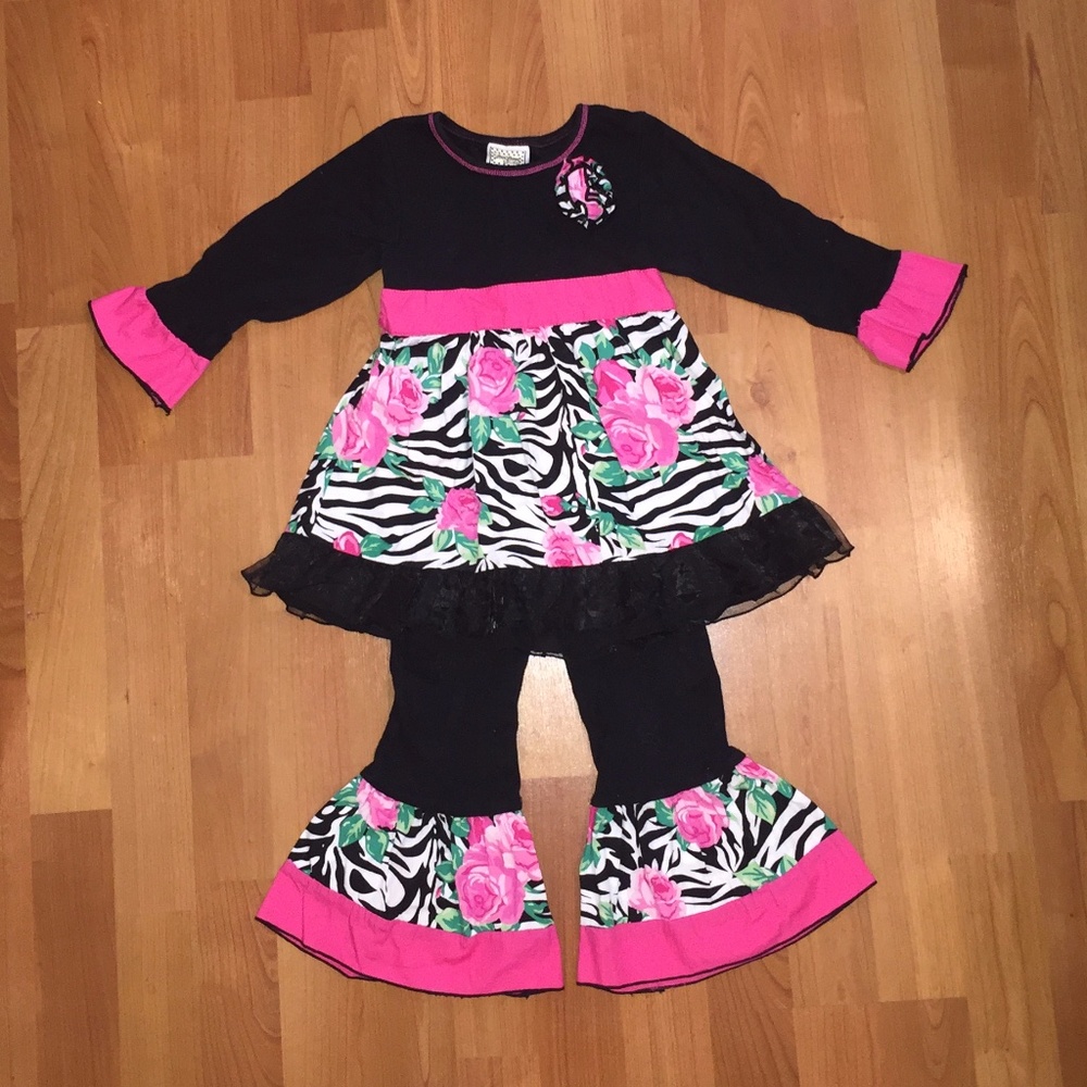 Girls 2/3T- Tunic/ SUPER flare pants set